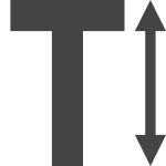 Text Height SVG Icon